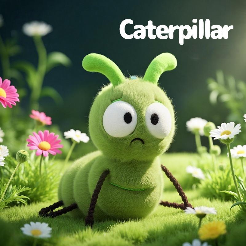 Nice 16cm Cartoon Funny Insect Series Plush Toy Soft Cute Caterpillar Stuffed Animal Ideal Birthday Gift For Kids Girls & Boys