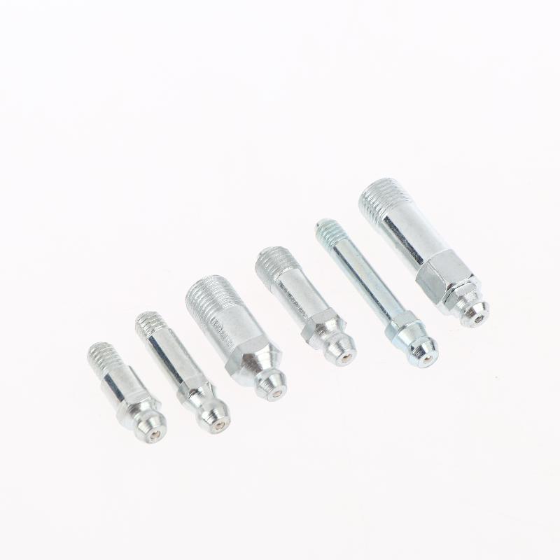 5Pcs Lengthened Grease Nipple Special Zerk M6 M8 M10 Metric Head Connector Straight Type
