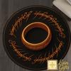 Mystic Elvish Script Rug: Glowing Ring Fantasy Decor, Popular Livingroom Carpet, Gamer Room FloorMat