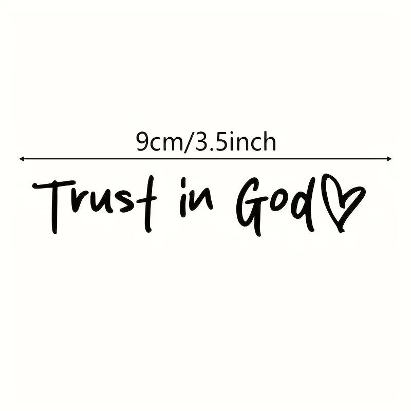 

Trust in God Believe in God Rearview mirror stickers God letter stickers are suitable for all kinds of cars and motorcycles