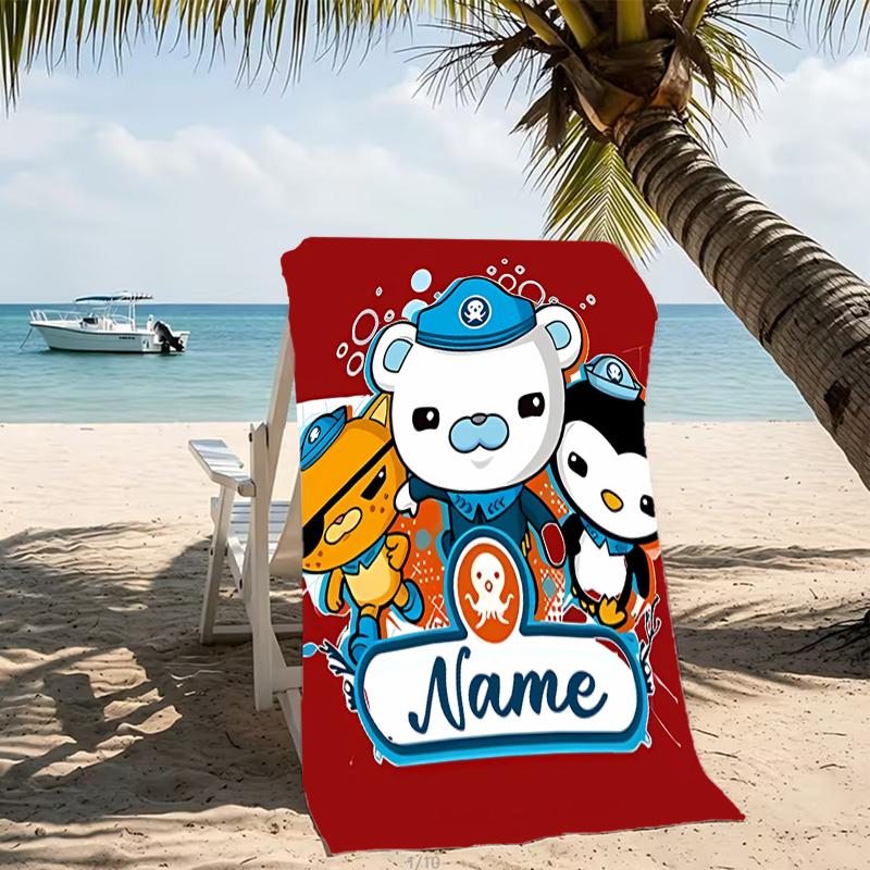 Customizable Personalized Beach Towels Octonauts Themed designs.Suitable for the Beach, Yoga, Sports;ideal As Beach Accessories