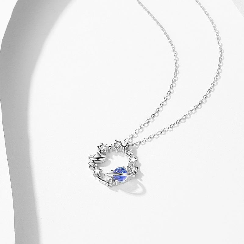 Tancise S925 Sterling Silver Luxury Personality Pendant Necklace Women's Classic Tide Necklace