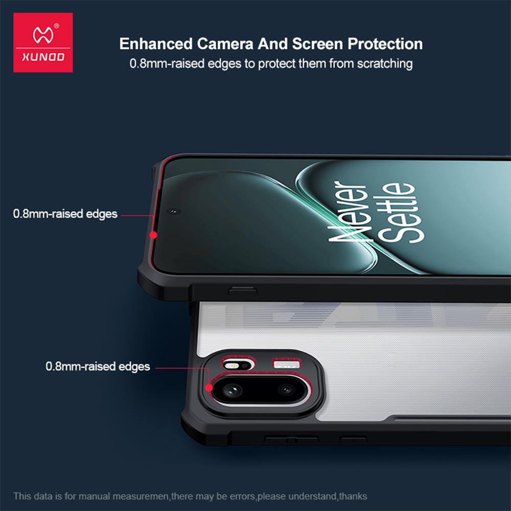 Xundd For OnePlus 15R Case Shockproof Airbag Technology,Acrylic&TPU Back Transparent Cover Anti-Fingerprint&Non-Yellowing