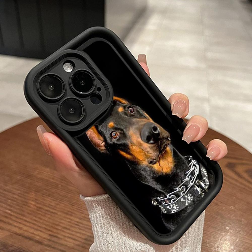 LZ14 Dog Doberman Animal Art Silicone Phone Case for Xiaomi 11 Lite 5G 14T Redmi 14C 13C A3 Note 12 11 9 10 13 Pro Plus Shockproof Back Cover