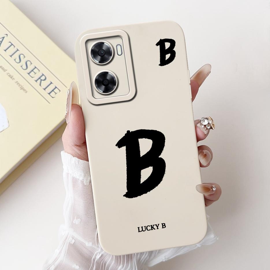 For Oppo A57 4G Case Oppo A57s CPH2385 Cute Lucky Letters Cover Soft Silicone Phone Case For Oppo A77s OppoA77 4G OppoA57 S Bags