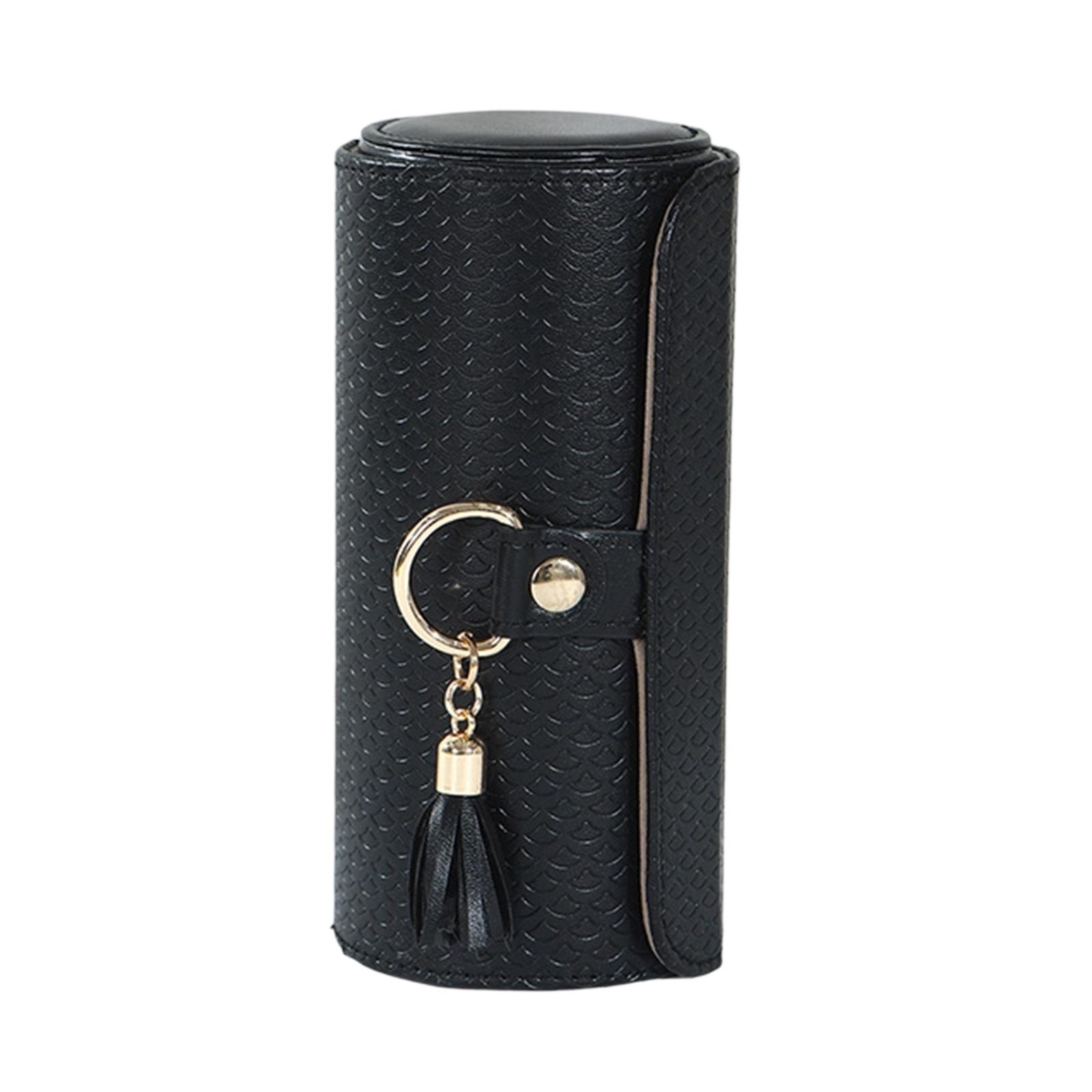 

Маленькая шкатулка для украшений, дорожный аксессуар для женщин и идеальный подарок для путешественников, пар, друзей и подружек невесты. One Size чёрный