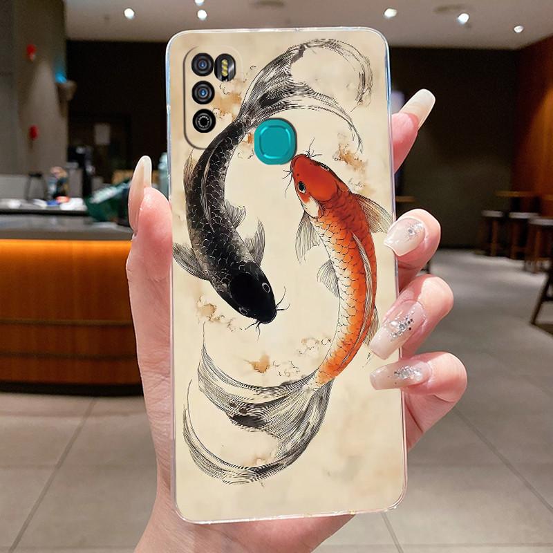 Pour Infinix Hot 9 Play Coque Arrière X680 X680B X680C Esthétique Mignon Cool Garçons Filles Coque de Téléphone Silicone Souple Coque Transparente