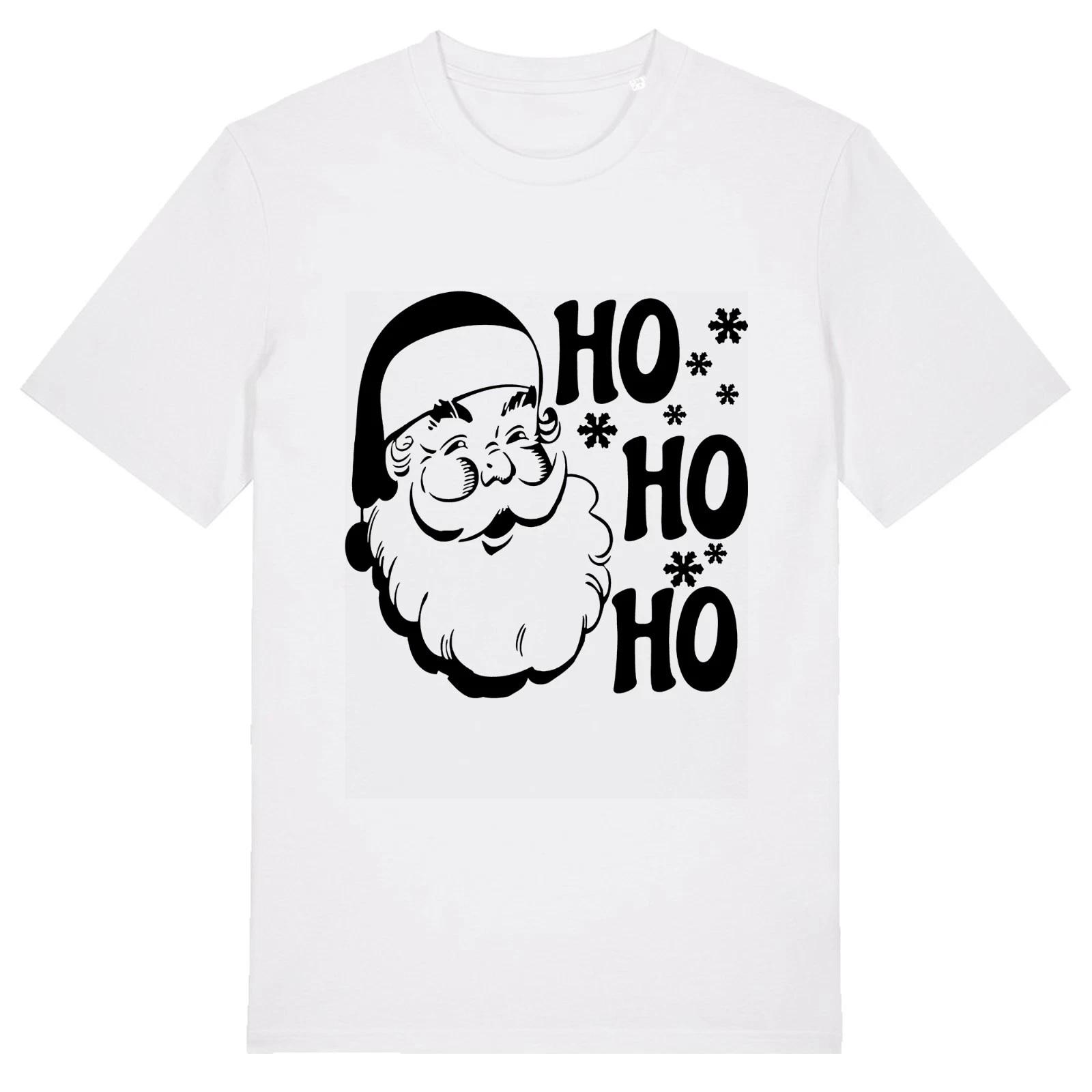 Santa Ho Ho Ho Flakes - Unisex T-Shirt Festive Jolly Secret Santa Xmas Father 3XL