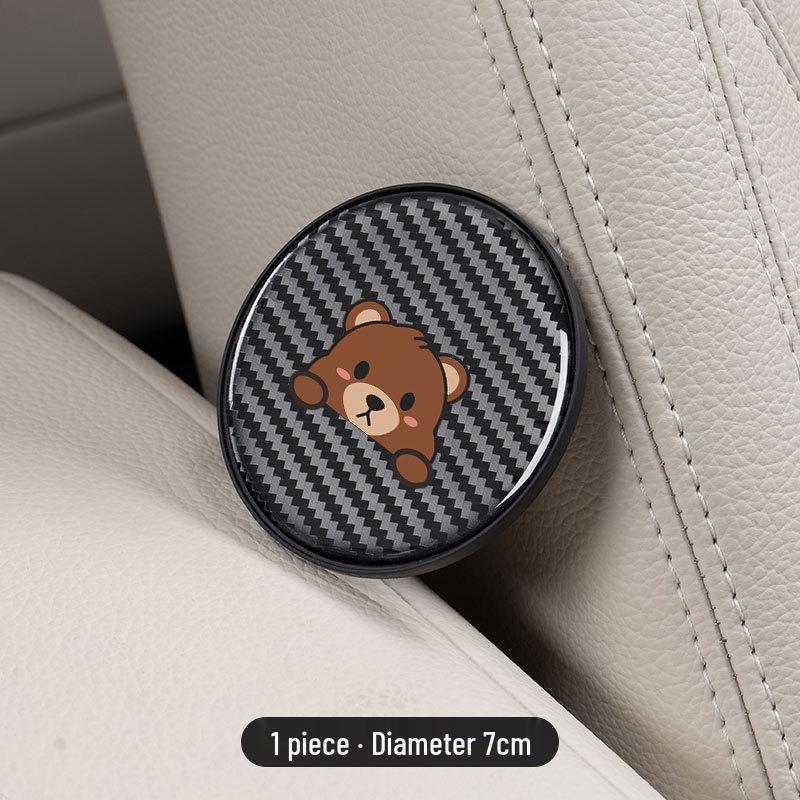 Oshan Keshai Pro/Keshang EV/Z6 ZhiDian iDD/Keshang 6 Carbon Fiber Texture Insulated Car Cup Coaster