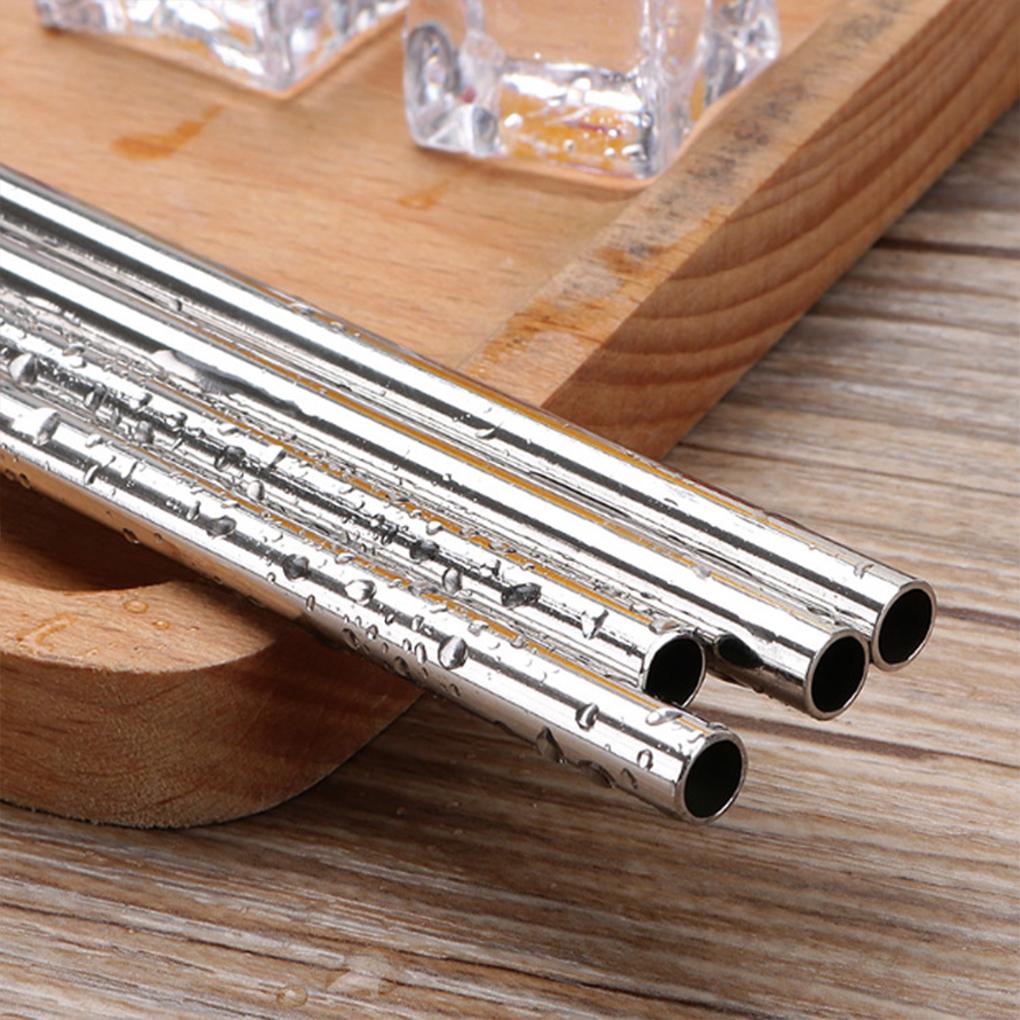 Stainless Steel Straws Metal Straw Bendy Straight Practical Bar Accessories Travel Utensils Dinner for Beverage Water