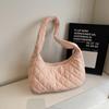 Diamond Embroidery Tote Bag Shoulder Bag Women Solid Color Large Capacity Crossbody Bag