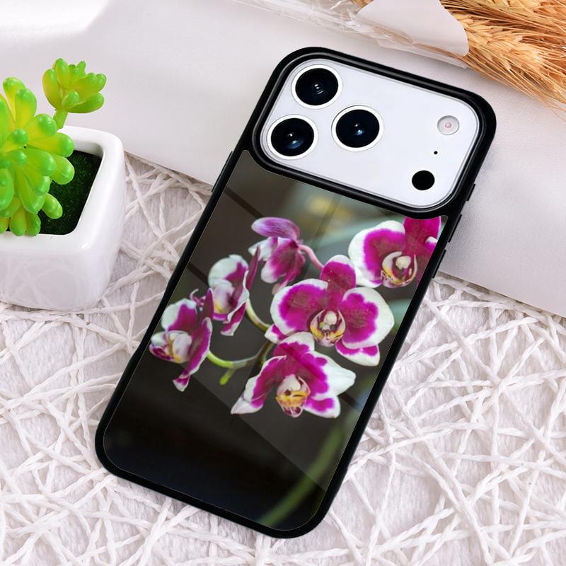 Orchid Flowers Colorful Shockproof Phone Case for iPhone 17 Air 16e 15 11 12 14 13 Pro Max Cover Coque