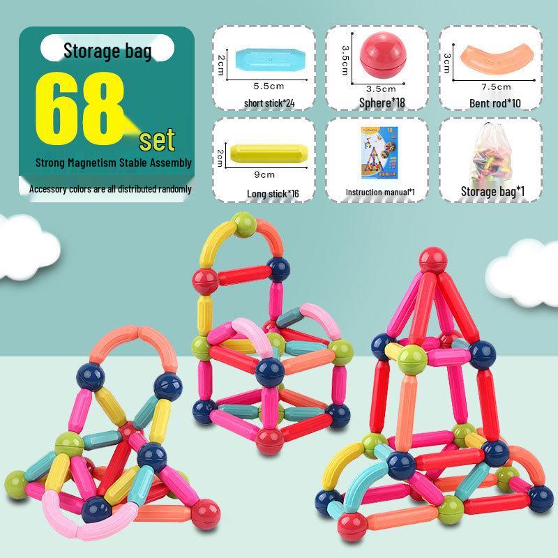 Magnetic Building Blocks: Toddler Educational Toys for Boys & Girls, Ages 3-6