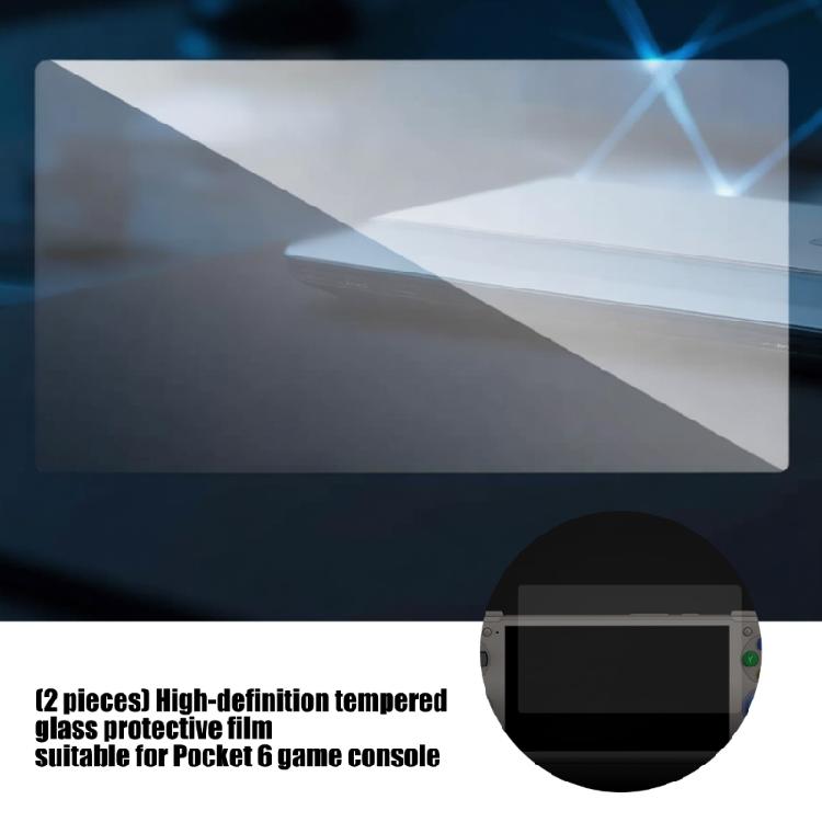 2pcs Easy Installation Screen Protector Scratchproof Full Screen Film for 6 Console Tempered Glass Film