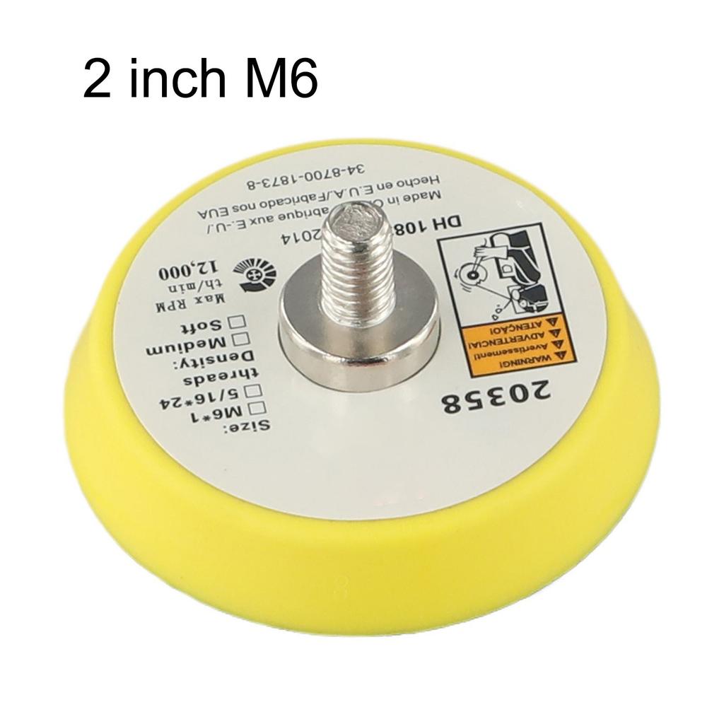 2/3/5 Inch Polishing Sanding Disc Backing Pad Hook And Loop/For Pneumatic Sander