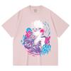 230 Gsm 100% Cotton Jujutsu Kaisen V59 Gojo Print Unisex Heavy Cotton T Shirt