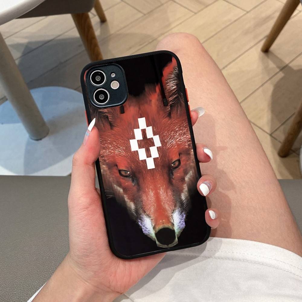 M-MARCELO B-BURLON Phone Case For IPhone 14 X XR XS 7 8 Plus 11 12 13 Pro MAX 13mini Matte Shockproof Case iphone 12