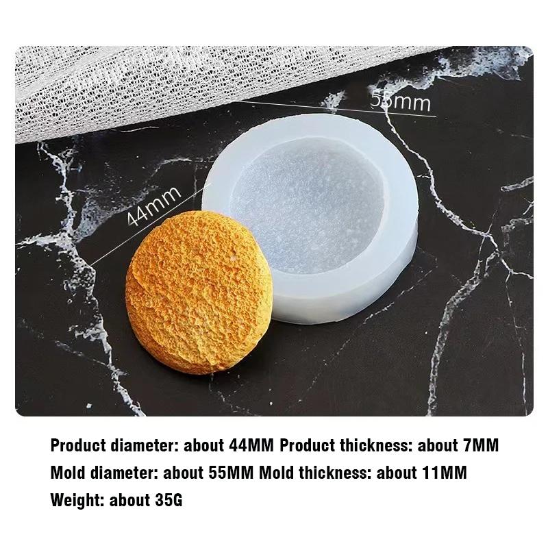 Stampo in Silicone per Biscotti Fai da Te Stampo Circolare per Ciambelle Stampo in Resina Strumenti per Decorare Biscotti al Cioccolato Stampini per Pasticceria Candele Decorazione Torta