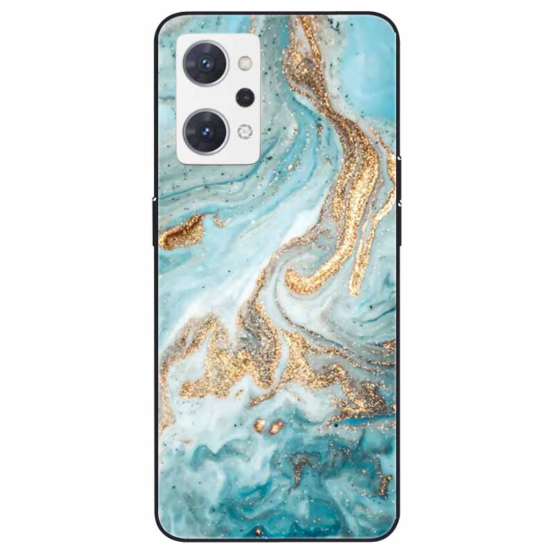 For OPPO Reno 9A 7A Case Soft TPU Fashion Marble Silicone Bumper Covers for OPPO Reno 9 A 5G CPH2523 Reno7A Protector Reno9 A