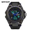 Sanda Couple's Multifunctional Smart Sports Watches - Men's & Women's Waterproof Outdoor Trendy Electronic Watches for Students