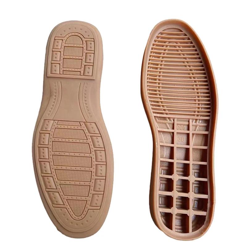 

Rubber Shoe Soles Repair for Men Leather Shoes Anti Slip Ground Grip Half Outsoles Replacement Diy Mat Cushion Forefoot Pad Sole 44