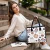 Cute Ghost Floral Print Tote Bag