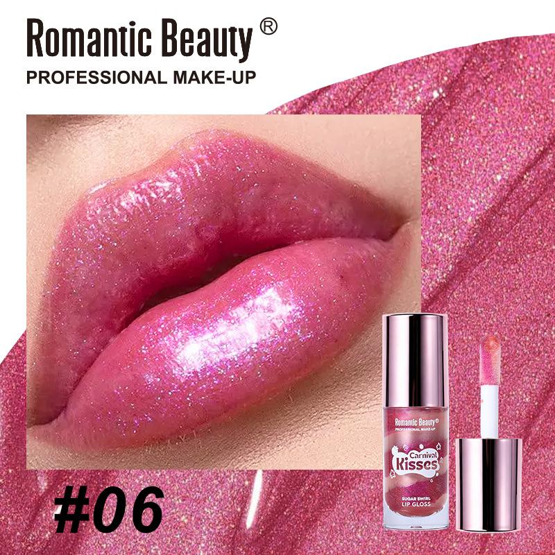 Mattiertes Lippen-Glasur-Tönung Einfach zu färbender Lipgloss Feuchtigkeitsspendender Lippenbalsam Nicht haftend am Becher Schimmernder Lippenstift Make-up