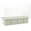4 Compartments Seasoning Box Spice Rack Organizer Condiment Holder Container(Green)