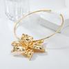 Summer Alloy Flower Collar European and American Hip Hop Necklace Women Trend Exaggerated Flower Accessories Necklace