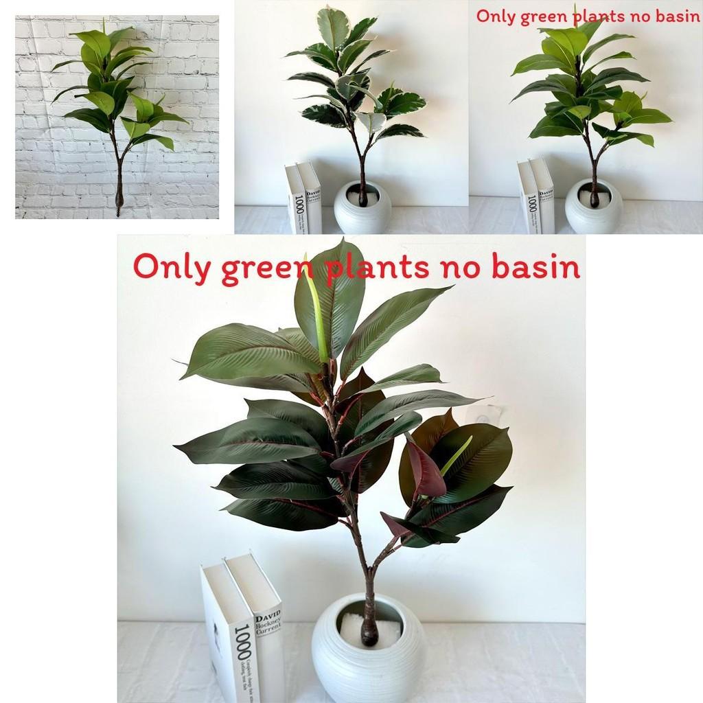Artificial Hevea Brasiliensis With Lifelike Leaves For Home Decoration And Photography Props