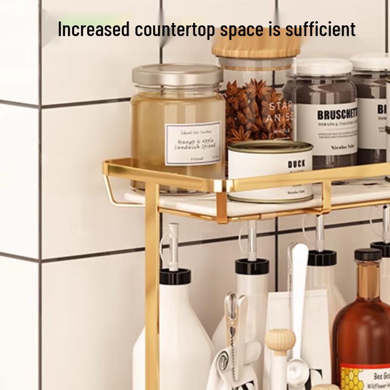 Cloud Frost Light Luxury Kitchen Spice Rack