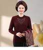Autumn/Winter Knit Cardigan & Sweater Coat Set for Middle-Aged Women - Ideal for Mother-in-Law Wedding Banquet