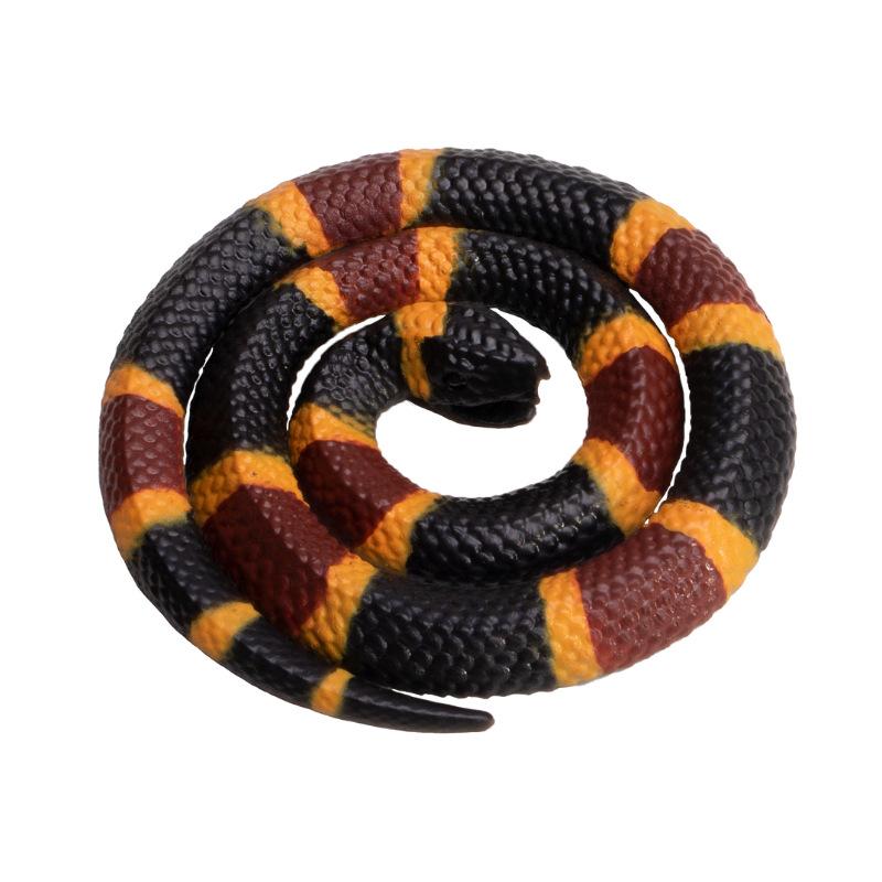 50CM Simulation Fake Snake Decoration Prank Toys Realistic Rubber Snakes Keep Birds Away That Look Real Halloween Party Favors
