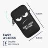 kwmobile Smartphone Shoulder Bag XL Fits Neoprene Neck Strap Protective Case with Touch My Design - 6.7/6.8" - "Don't Phone"