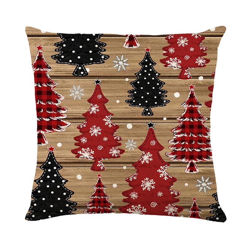 

Рождественская атмосфера Наволочка Дом Диван Снеговик Наволочка Праздничное украшение Спальня 45 * 45Cm (without pillow core)