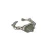 S925 Sterling Silver Bamboo-Inspired Jade Ring for Women - Fashionable and Versatile Design