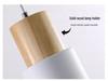 Nordic Wrought Iron & Solid Wood Bedside Pendant Lamp - Multicolor, Creative Fresh Design