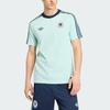 adidas Originals T-Shirts Herren Hell schimmerndes Blau Rundhalsausschnitt Moderat KE2928