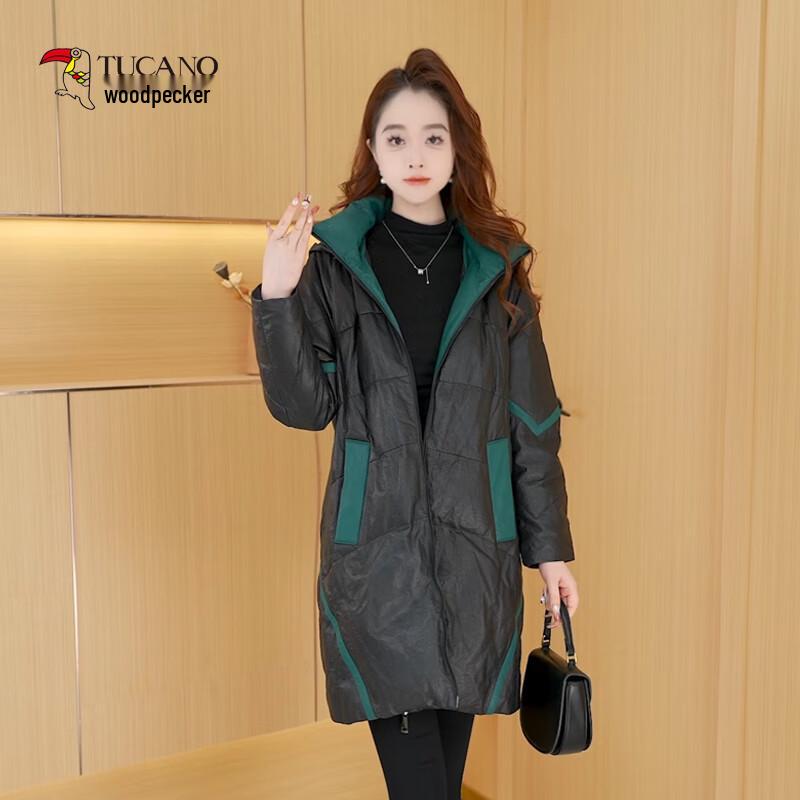 

Woodpecker Women s Colorblock Mid-length Down Jacket XL