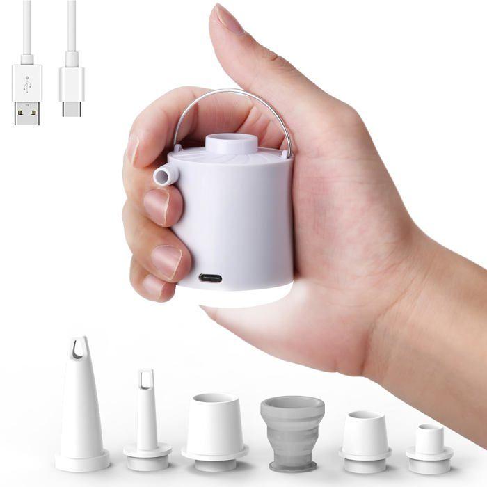 Gonfleur électrique rechargeable - AIMOONSA - Modèle compact - 180 L/min - LED 4 modes - 1600 mAh