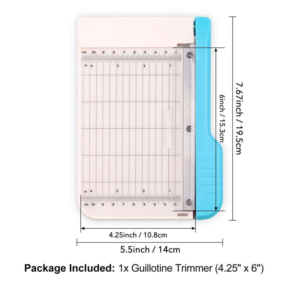 

Guillotine Paper Trimmer, 9 /6 Cut Length Guillotine Cutter for Paper Crafts Photos Portable Paper Cutter for Crafting ,Inch/Cm