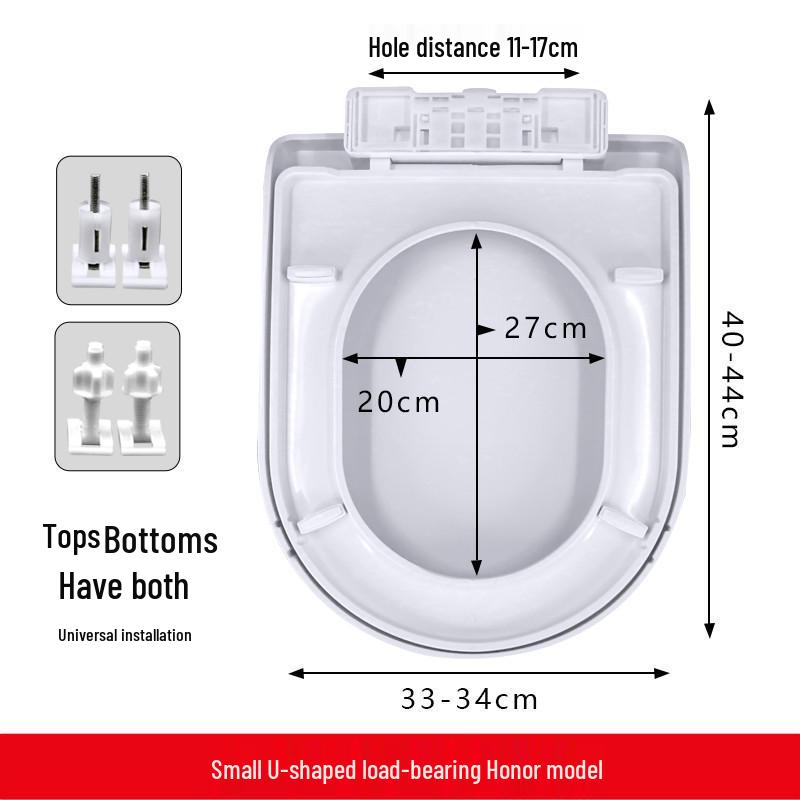 Universal Slow-Close Thickened Toilet Seat Cover by UVO