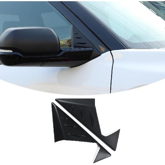 

Car Rearview Mirror Side Triangular Spoiler Trim Fit Toyot@a Tundra/Sequoia 2022-2023 Front Window Rearview Mirror Side Spoiler Cover Exterior Door матовый черный