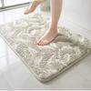 Tapis de bain en éponge épaisse en cachemire, antidérapant, pour lavabo, baignoire, douche, paillasson en mousse à mémoire de forme 3D