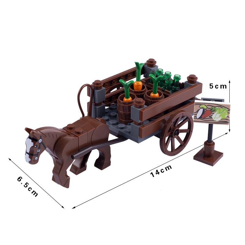 

Military Building Block Scene Ancient Miniature Carriage Soldier Chariot City Spare Parts Small Particle Collage Toy Other