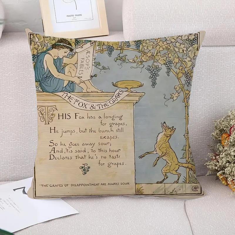 Own Aesop Decorative Pillows for Sofa Pillow Cover Short Plush Cushion Covers Decoration Living Room Pillowcases  Bed