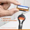 Gillette Fusion5 Men's Razor, 1 Razor Handle with 5-Blade Refills, Precision Trimmer, 5 Blades for a Close and Long-Lasting Shave