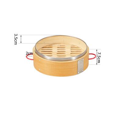 Cesta de Bambú Carbonizado para Cocinar al Vapor ZISIZ