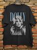 Dolly Parton Sanger Retro Unisex Sort Bomulds T-shirt