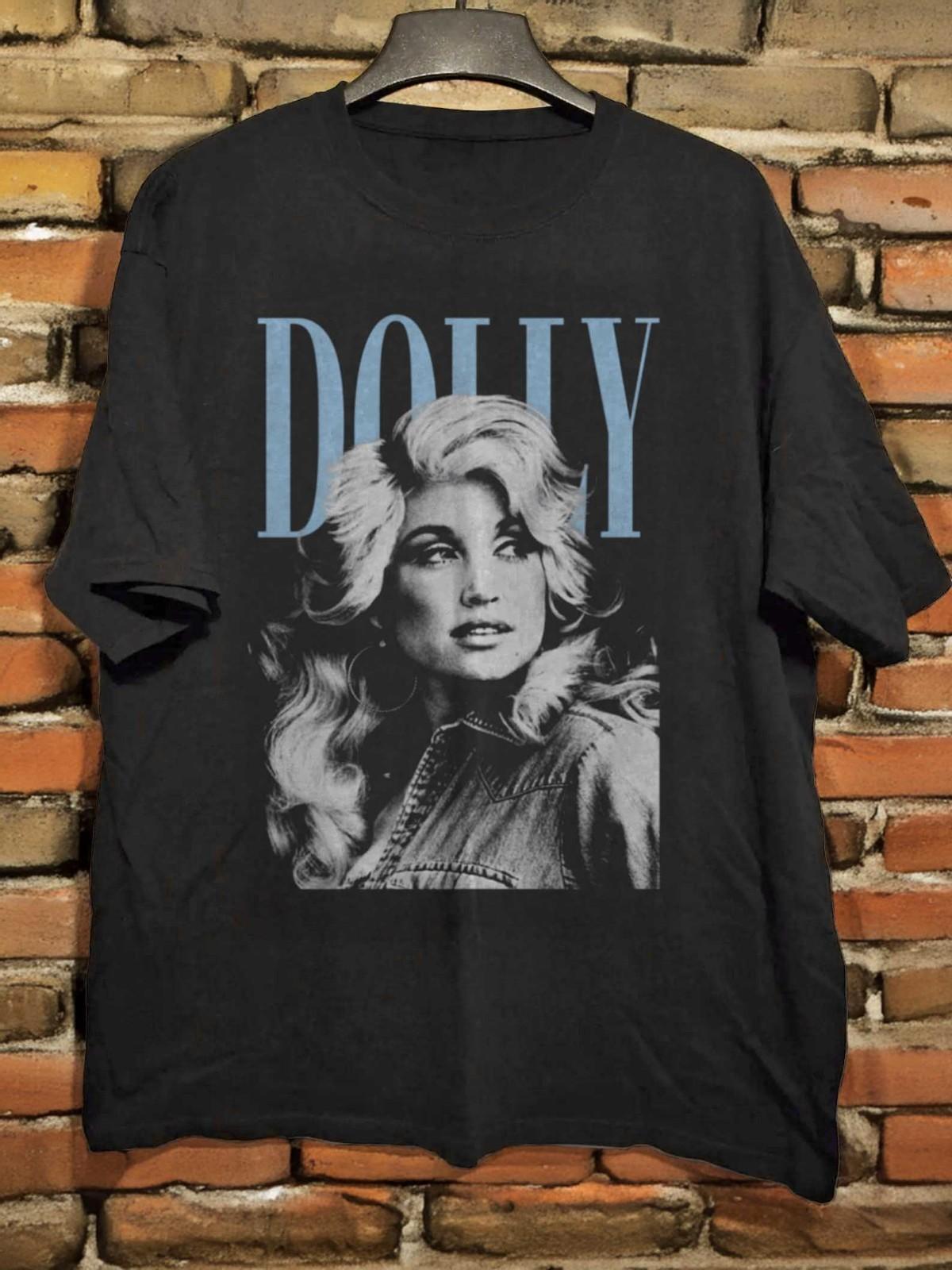 Dolly Parton dziedātāja Retro Unisex Melns